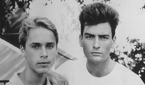 Chad with Charlie Sheen